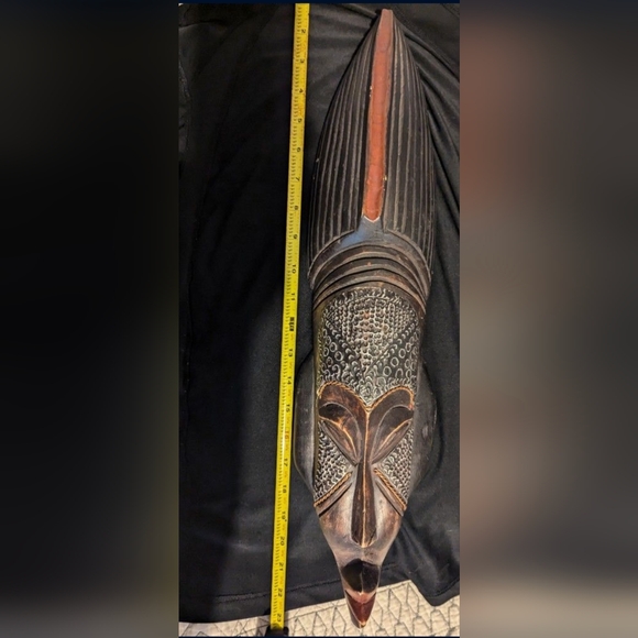 Ghana Tribal Wooden Mask 22.5inches - Picture 4 of 16